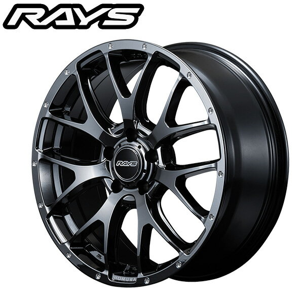 RAYS レイズ ホムラ HOMURA 2X7FA Black Chrome Coating (YNL) 18×7.5J 5H PCD114 38 アルミホイール1本