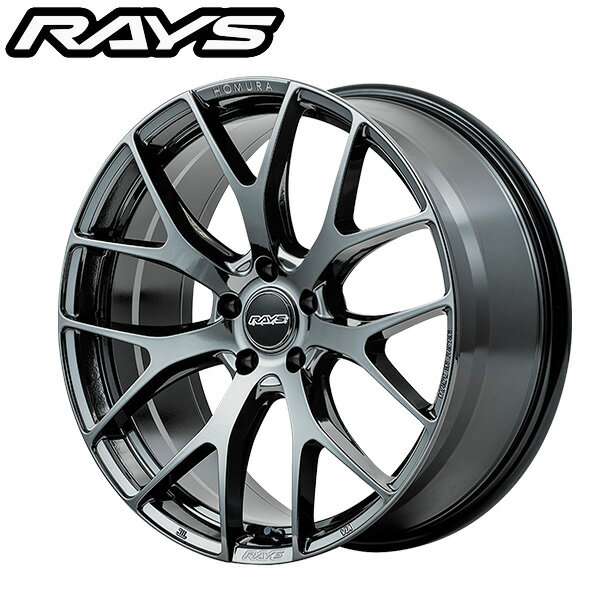 RAYS レイズ ホムラ HOMURA 2X7FT Black Chrome Coating (YNJ) 20×8.5J 5H PCD114 +45 アルミホイール1本