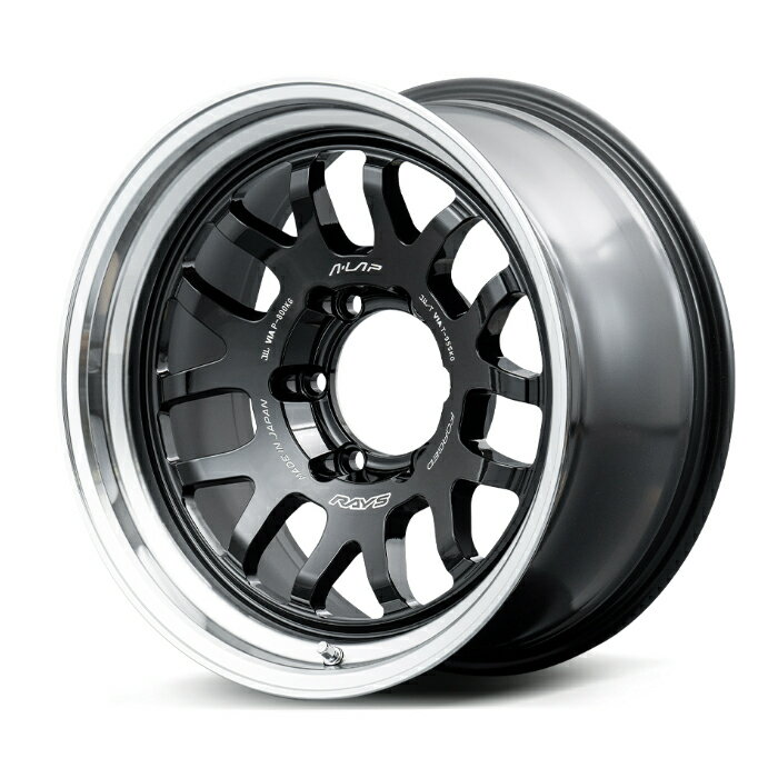 RAYS レイズ A●LAP エーラップ 07X Black/Rim Diamond Cut (BD) 17×8.0J 5H PCD127 +40 アルミホイール1本