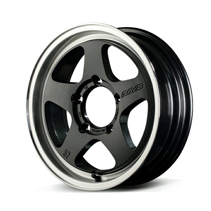 RAYS レイズ gramLIGHTS グラムライツ 57FR-X Glass Black/Rim DC (6AZ) 16×7.0J 5H PCD139 -6 アルミホイール1本