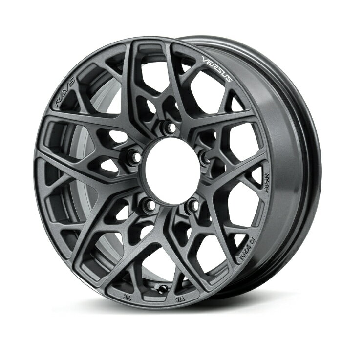 RAYS レイズ VERSUS ベルサス VV25MX Matte Super Dark Gunmetal (APJ) 16×5.5J 5H PCD139 +20 アルミホイール1本