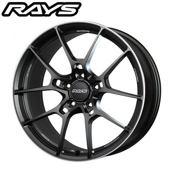 RAYS レイズ VOLK RACING ボルクレーシング G025 Shining Black Metal/Rim Edge DC (HK) 19×8.5J 5H PCD114 44 アルミホイール1本