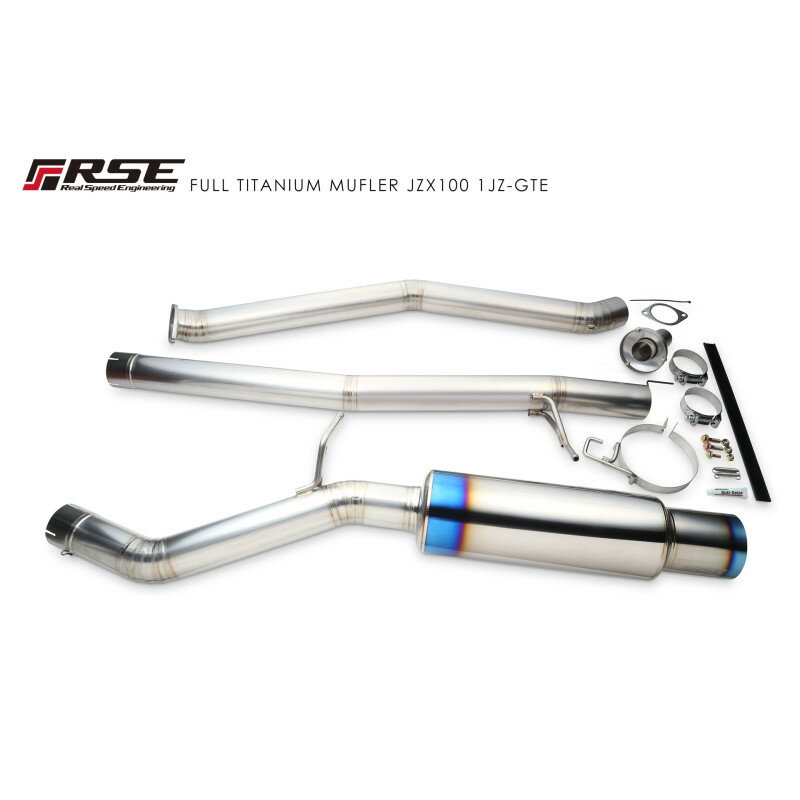 RSE リアルスピードエンジニアリング フルチタンマフラー クレスタ JZX100 1JZ-GTE