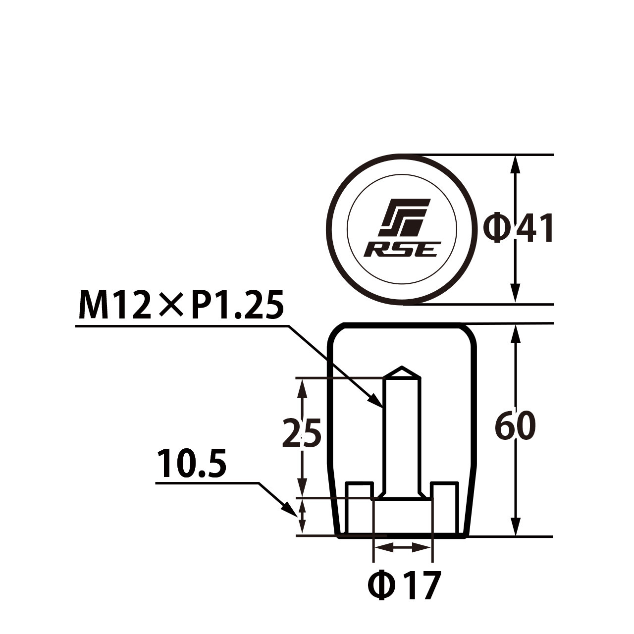 RSE リアルスピードエンジニアリング ジュラコンシフトノブ タイプSS 60mm M12-P1....