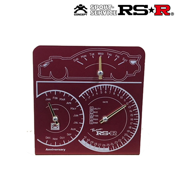 RSR 万年カレンダー 赤/銀針 GD066