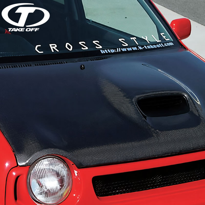 HA11S アルトNAボンネット　社外インテーク付き HA11S アルトNAボンネット社外インテーク付き