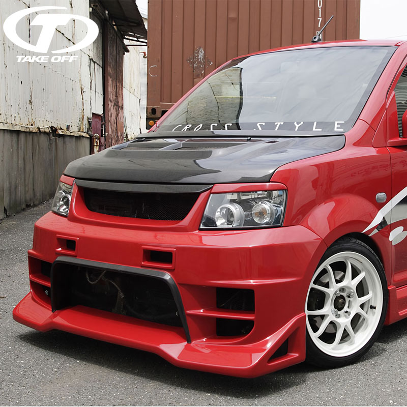 TAKE OFF �ƥ������� CRROSS STYLE �ե���ȥХ�ѡ� FRP eK���ݡ��� H81W �Ŀ��������Բ� ���졦Υ����׳�ǧ