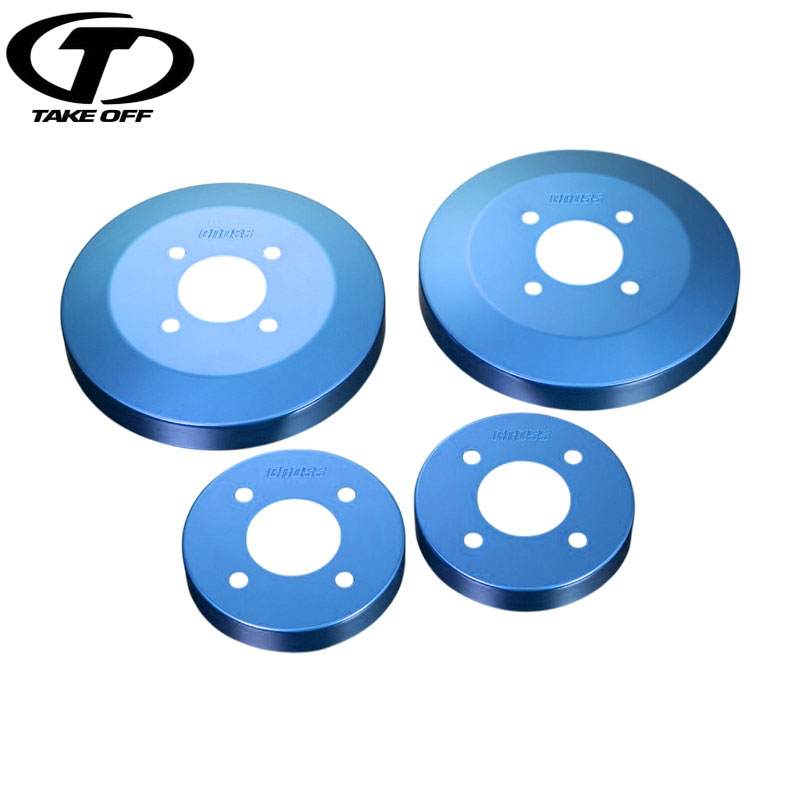 TAKE OFF テイクオフ ローター＆ドラムカバーセット フロント＆リアセット ブルー ワゴンRスティングレー MH34S ベンチレーテッドディスク車のみ