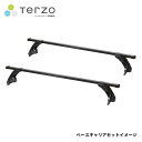 Terzo テルッツォ ベースキャリア スクエアバー エブリイワゴン DA64W H17.8~H27.1 標準ルーフ(2)