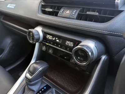 TGS X-Fang エアコンディショナーアジャスターリングセット リミテッドカラーガンメタル RAV4 6AA-AXAH52 6AA-AXAH54 6BA-MXAA52 6BA-MXAA54