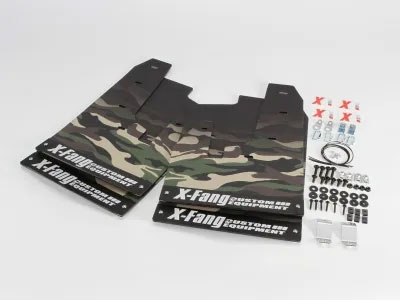 X-Fang マッドフラップ カモフラージュ アーミーグリーン デリカD:5 CV1W H31.2～R7.10 アーバンギア除く 中期