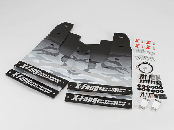 X-Fang マッドフラップ カモフラージュ ホワイト デリカD:5 CV1W R8.1～ 後期