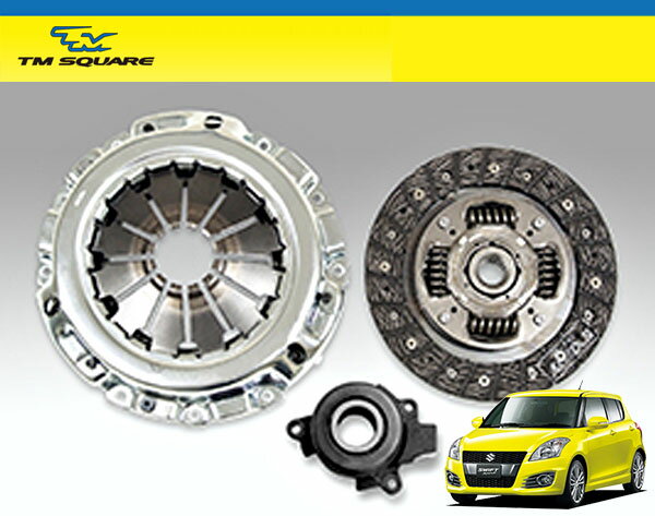 TM SQUARE スイフトスポーツ ZC32S クラッチカバー＆クラッチディスク＆レリーズベアリング セット
