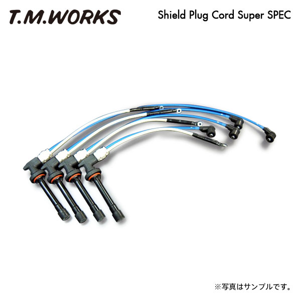 T.M.WORKS シールドプラグコード スーパースペック ランサー CD5A H3.10〜H7.10 4G93(DOHC) ターボ