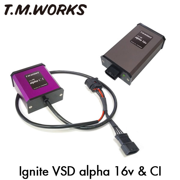 T.M.WORKS イグナイトVSD アルファ16V＆CI セット ジムニー JA11C JA11V F6A 1995/02〜1995/10 筒型イグニッションコイル車取り付け不可