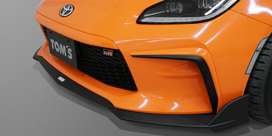 TOM'S フロントバンパーガーニッシュ クリスタルブラックシリカ[D4S] GR86 ZN8 R3.11〜 個人宅配送不可..