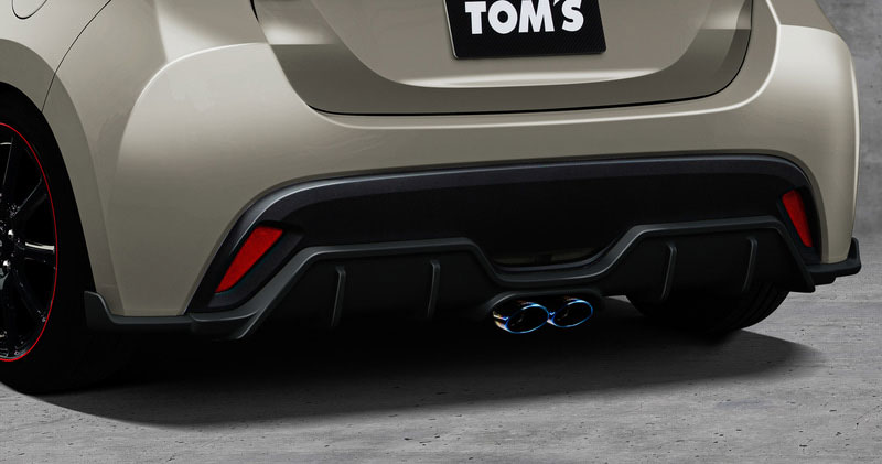 TOM'S リヤアンダーディフューザー 素地 ヤリス KSP210 MXPA10 MXPA15 MXPH10 MXPH15 R2.2〜R5.12 個人宅配送不可 沖縄・離島は送料着払い