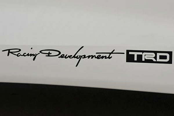 TRD ステッカー ブラック 小