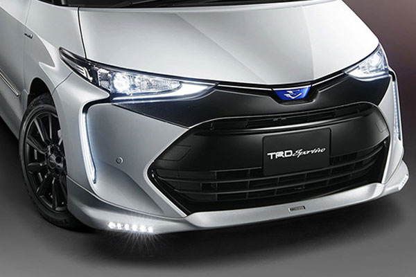 TRD フロントスポイラー(LED付) 素地(未塗装) エスティマハイブリッド AHR20W 16/06〜 ※北海道は送料11..
