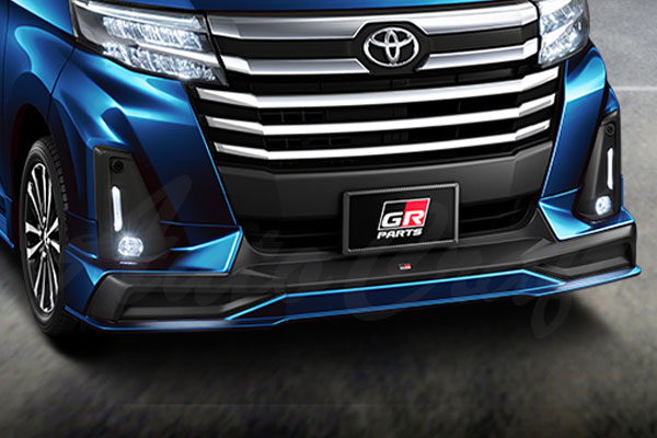 Front Spoiler - TRD GRフロントスポイラー(LEDなし) レーザーブルークリスタルシャイン ルーミー M900A M910A 20/9〜 除くフロントアンダーストライプ(メッキ調)(純正用品)、フォグランプガーニッシュ(メッキ)(純正用品)、グリルガーニッシュ(メッキ)(純正用品)付車