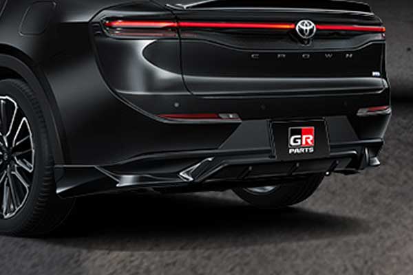 TRD GRリヤバンパースポイラー ブラック クラウン AZSH35 TZSH35 22/7〜 クロスオーバー 除くカーカバー(防炎タイプ)(純正用品)付車 ※個人宅配送×(営業所止め○ 送料+1000円) 法人宛○