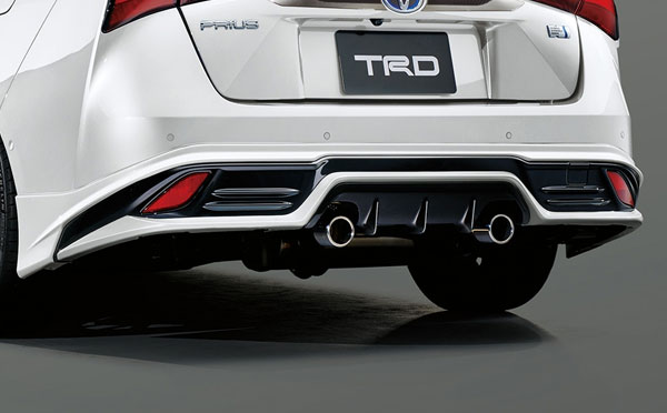 TRD リヤバンパースポイラー アグレッシブスタイル(ハイレスポンスマフラーVer.S付車) 未塗装 プリウス ZVW51 ZVW55 18/12〜 ※北海道は送料11000円(税別) 沖縄・離島は要確認 ※個人宅配送×(営業所止め○ 送料+1000円) 法人宛○