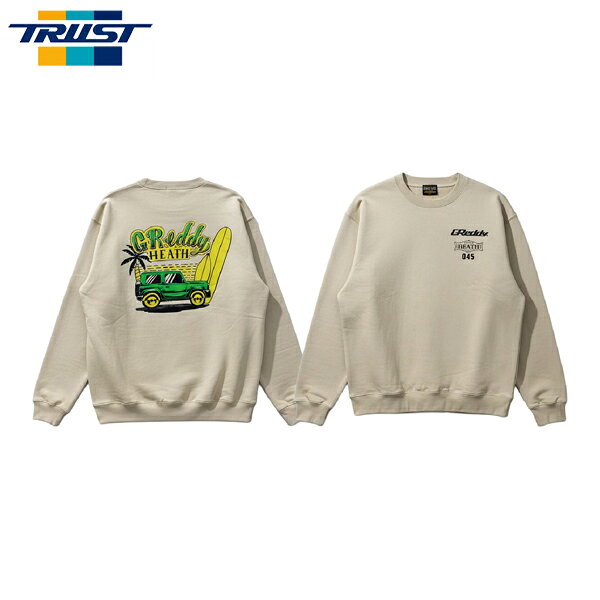 TRUST トラスト GReddy スウェットシャツ サーフィン ベージュ XXL
