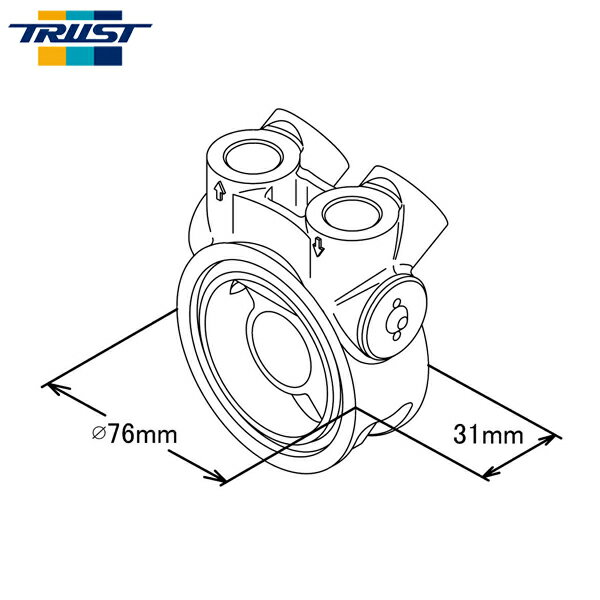 TRUST トラスト GReddy オイルクーラー用 オイルブロック STD 単品
