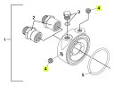 TRUST トラスト 油圧・油温センサーアタッチメント補修パーツ#4 1/8PT プラグボルト (STDタイプ 初期型シングルOリングモデル(Oリング大))