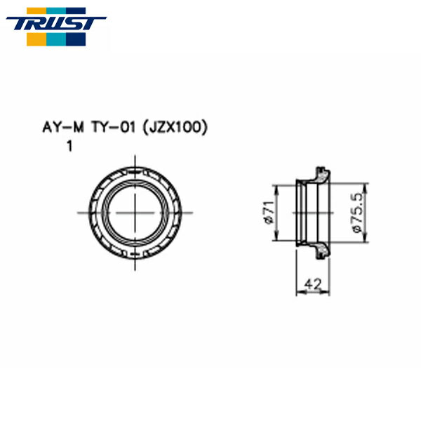 TRUST トラスト エアインクス Bタイプ エアフロアダプター TY-01 マークII JZX100 1996年09月〜2000年10月 1JZ-GTE VVT-i