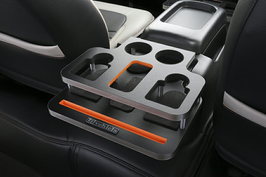 UIvehicle リア用マルチホルダー レザーブラック ハイエース 200系 標準/ワイド 送料：離島/沖縄は要確認