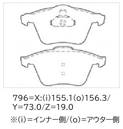 WinmaX ウィンマックス ブレーキパッド ARMA CIRCUIT AC3 フロント用 アウディ S3(8P) 09/01〜 2.0 TFSIクアトロ 8PCDLF 送料:本州・北海道は無料 沖縄・離島は着払い