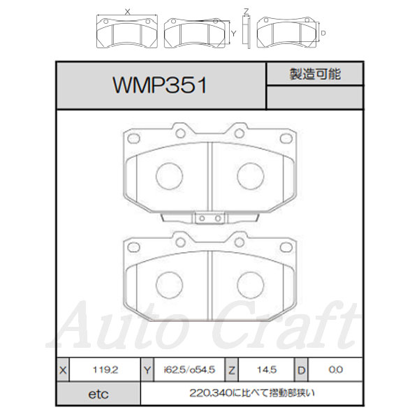 WinmaX ウィンマックス ブレーキパッド ARMA CIRCUIT AC1 フロント用 インプレッサスポーツワゴン GF8 98.08〜00.07 WRX STI 送料:本州・北海道は無料 沖縄・離島は着払い