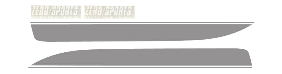 ZERO/SPORTS ゼロスポーツ サイドデカール BRZ ZD8 R3.8～