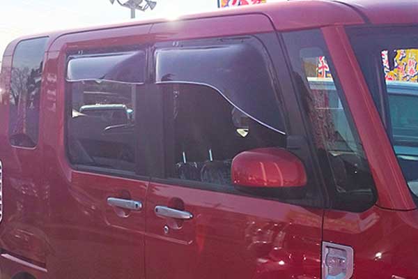 OXバイザー オックスバイザー ブラッキーテン 前後セット 1台分 ウェイク LA700S LA710S