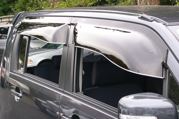 OXバイザー オックスバイザー ブラッキーテン 前後セット 1台分 ワゴンRスティングレー MH23S