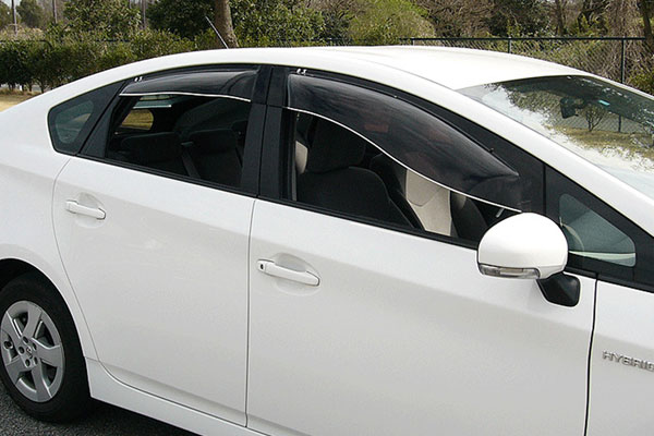 OXバイザー オックスバイザー ブラッキーテン 前後セット 1台分 プリウス ZVW30