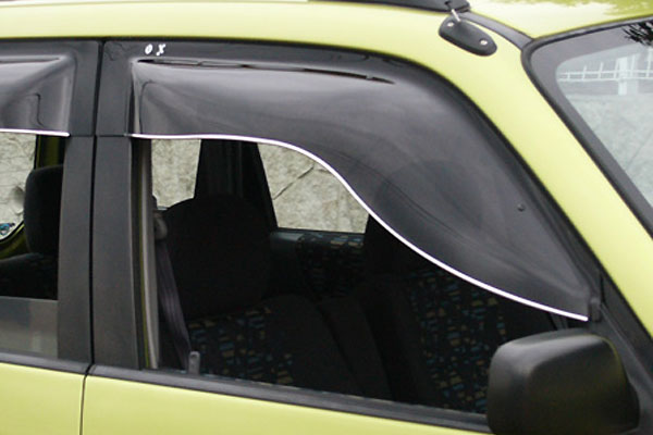 OXバイザー オックスバイザー ブラッキーテン フロント用 左右セット プレオ RA1 RA2 RV1 RV2