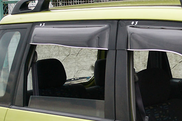 OXバイザー オックスバイザー ブラッキーテン リア用 左右セット プレオ RA1 RA2 RV1 RV2