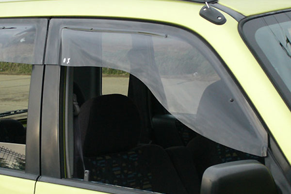 OXバイザー オックスバイザー スポーティーカット フロント用 左右セット プレオ RA1 RA2 RV1 RV2