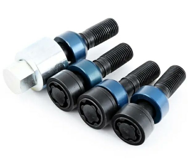 【ポルシェ純正】ポルシェ 958カイエン ロッキング ホイールボルト セット 54mm ブラック 00004460282