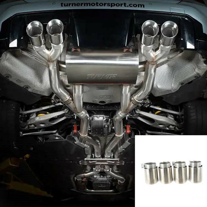 BMW M3(G80)／M4(G82) バルブドキャットバックマフラー(ステン・スラントマフラーチップ)【Turner Motorsport】