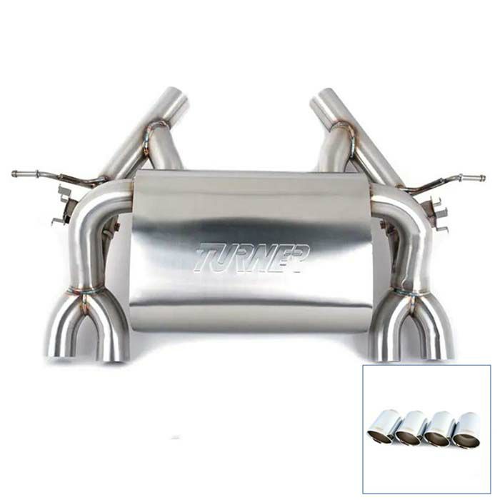 BMW M3(F80)／M4(F82) バルブドパフォーマンスマフラーキット(クロームマフラーチップ)【Turner Motorsport】