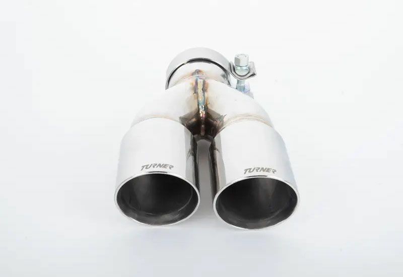 ユニバーサル 左段付き2本出しマフラーチップ 2.75