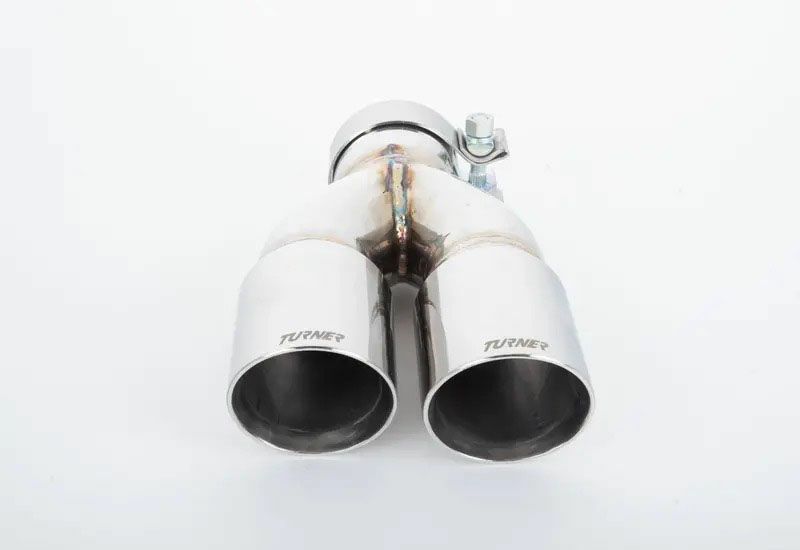 ユニバーサル 左段付き2本出しマフラーチップ 2.75