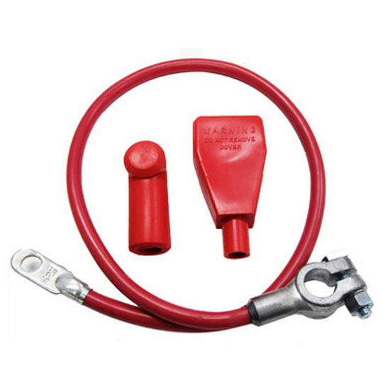 ポルシェ各車種用 バッテリーケーブル 24インチ(レッド/SAE)【Rennline】