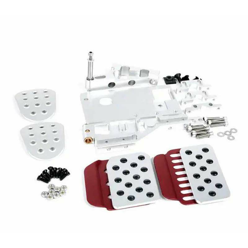 ポルシェ 997/987ボクスター/ケイマン REV4 アジャスタブル 3ピースペダルセット シルバー/レッド【Rennline】