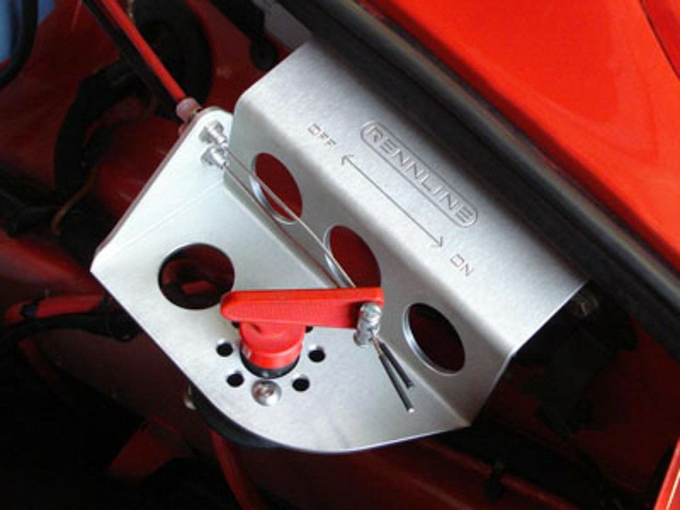 ポルシェ 930/964/993 キルスイッチマウント(ブラック)【Rennline】