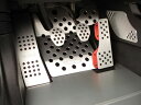 MINI (R56/F55等)用 アルミ4ピースペダルセット(ラバーグリップ付)シルバー【Rennline】
