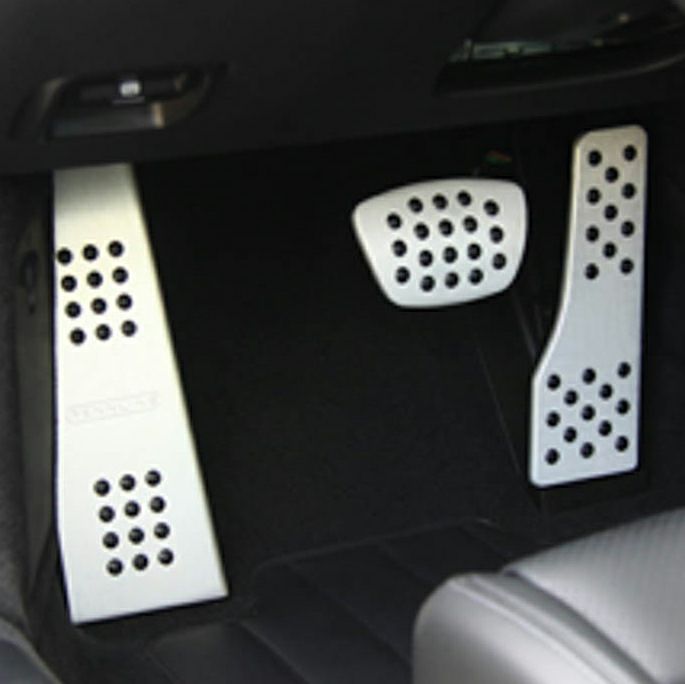 ポルシェ 991/981ボクスター等 PDK用ラバーグリップペダルセット(シルバー)【Rennline】